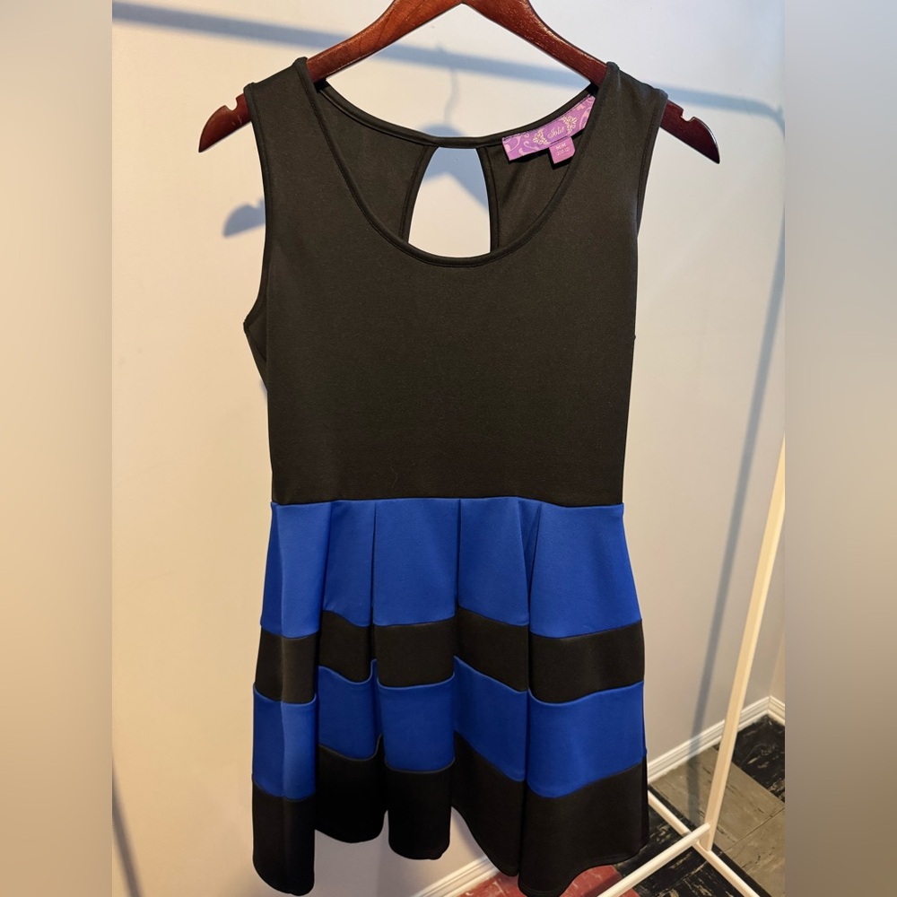 Stylish Black and Blue Dress